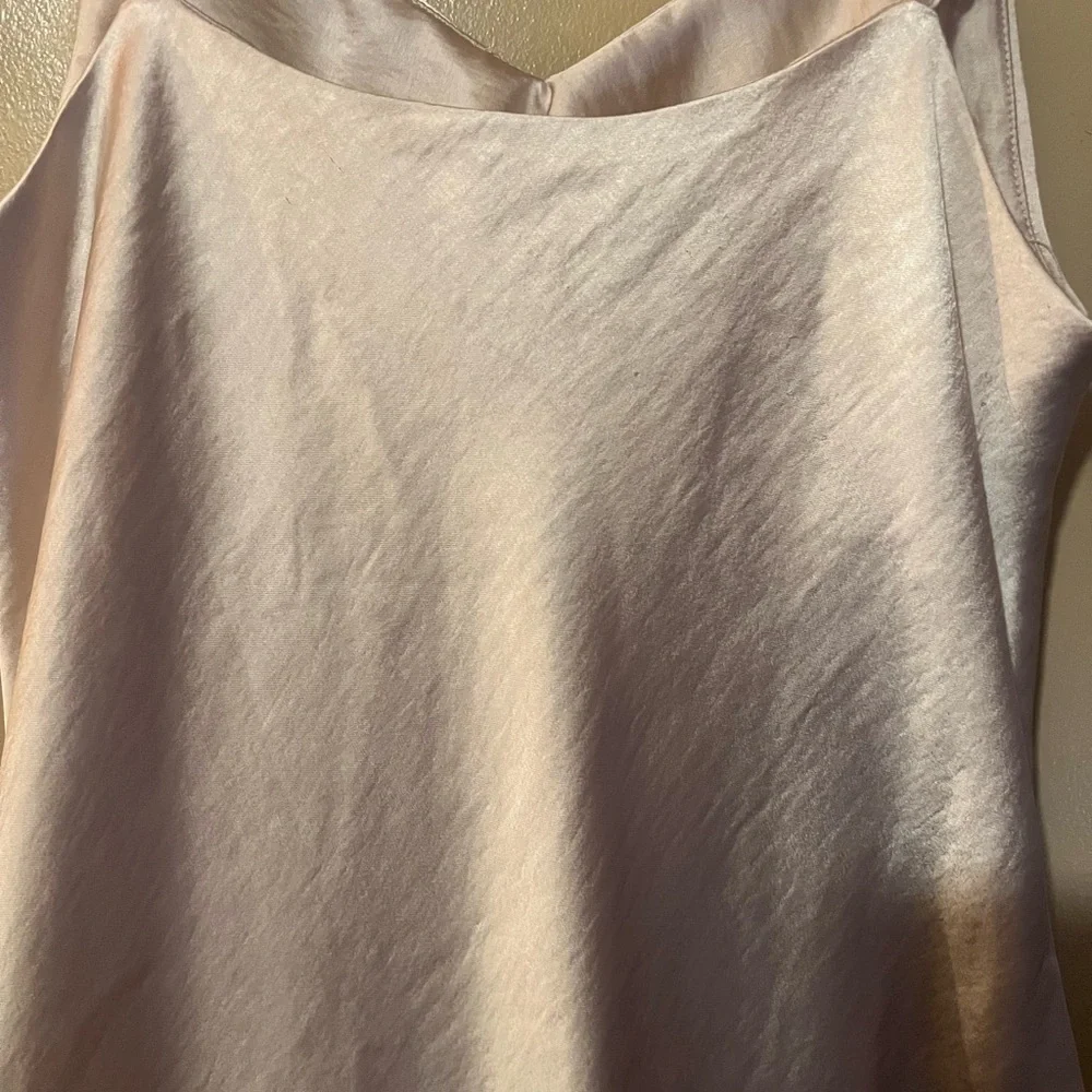 Dress Forum taupey V-Neck Slip Dress silky soft sheath satin - Picture 5 of 10